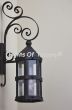 Custom iron Spanish outdoor light.