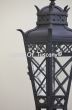 Hand forged custom wrought iron outdoor post light