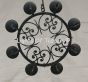 1388-8 Spanish Style Wrought Iron Chandelier