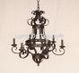 1740-6 Wrought Iron Country Italian Style Chandelier