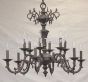 Cast Brass Spanish  Chandelier