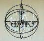 sphere crystal chandelier