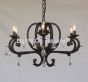 3557-6 Italian Style Crystal Iron Chandelier