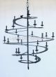 Wrought Iron Chandelier, Spiral Chandelier, Large Spiral Chandelier, Entryway Chandelier, Contemporary Chandelier, Modern Chandelier, LED Chandelier, Candelabra Chandelier,  Commercial Grade Chandelier, Large Chandelier,