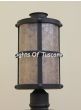 7210-1 Contemporary Spanish Wrought Iron Post Light/ Lantern 