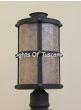 7210-1P Contemporary Spanish Wrought Iron Post Light/ Lantern