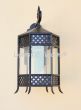 8141-1 Contemporary Spanish Outdoor Iron Wall Lantern