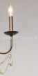 3546-6 Tuscan Style Wrought Iron Crystal Chandelier