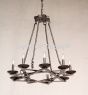 1068-8 Wrought Iron Contemporary Style Chandelier 