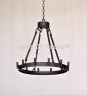 2398-12LG Wrought Iron Contemporary Wrought Iron Chandelier