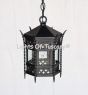 Castle Hanging Lantern, Gothic Hanging Lantern, Medieval Hanging Lantern, Mini Lantern, Unique Style Lantern, Exterior Lighting, Harry Potter Style Light, Castle Style Light, Wrought Iron Lantern, Heavy Duty Iron Light, Unique Lantern