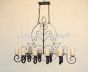 1476-10GLS Iron Chandelier
