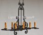 1160-8 Mediterranean/ Tuscan chandelier