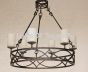Contemporary Transitional Spanish style iron chandelier