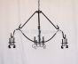 1037-8 Rustic Style Wrought Iron Chandelier