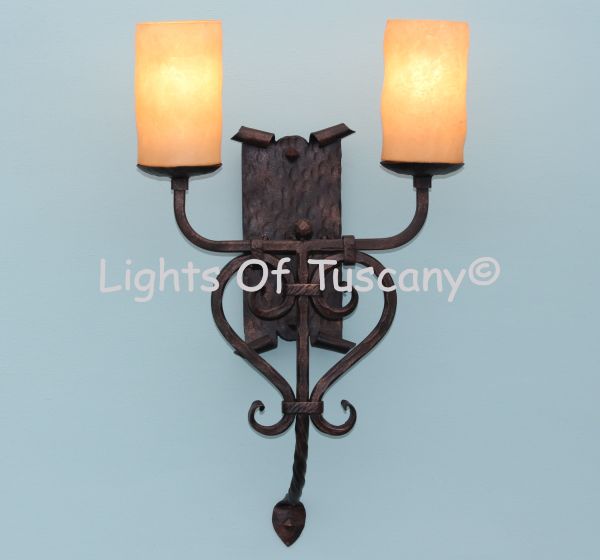 5105-2/ Spanish Revival wall sconce 