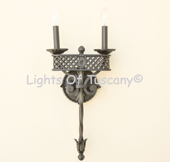 Tuscan Style Wrought Iron Wall Lamp 5523