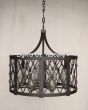 wrought iron pendant light, wrought iron chandelier ,rustic iron chandelier, round hanging light,  rustic round chandelier, drum pendant light, drum light, drum hanging light, dining table light, restaurant hanging light, decorative lighting, accent light