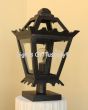 7551-1P Contemporary Outdoor Iron Post Light