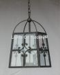Hanging Tuscan Wrought Iron Lantern Style Rustic Light