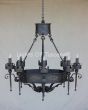 1260-8 Gothic Medieval Style Iron Chandelier Castle Middle Ages Style