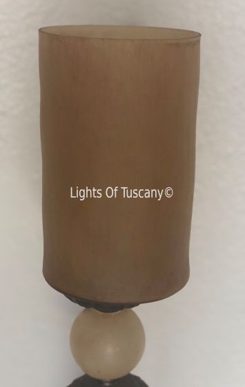 Dark Amber Glass Candle