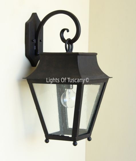 heavy duty iron lighting, commercial grade iron lighting, modern outdoor lighting, outdoor wall light, contemporary outdoor light, urban style outdoor light, transitional style lighting, colonial lighting, New England Style Lantern, urban style outdoor li
