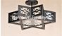 6600-3 Moroccan Style Semi Flush Iron Star Ceiling Light