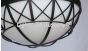6655-4 Transitional Style Wrought Iron Flush Bowl Light