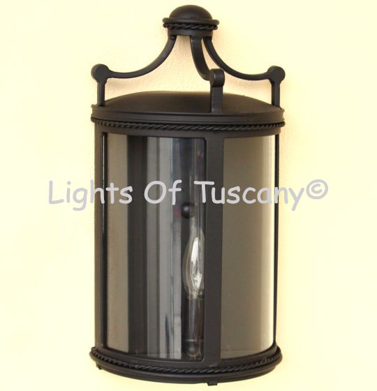 7712-1 Transitional Spanish Style Wrought Iron Pocket Outdoor Light