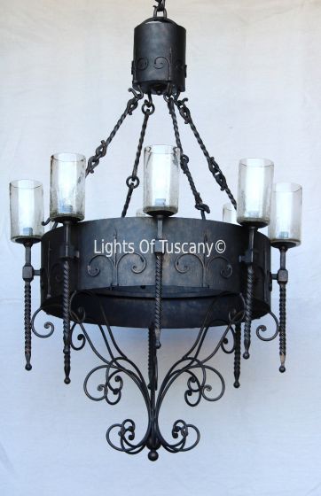 Mediterranean Style Chandelier, Spanish Style Chandelier, Rustic Chandelier, Wrought Iron Chandelier, Gothic Iron Chandelier, Large Iron Chandelier, Entryway Chandelier, Oil Rubbed Bronze Chandelier, Antique Chandelier, Old World Chandelier