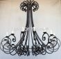 Extra large chandelier, heavy duty iron chandelier, great room chandelier, grand entrance chandelier, scroll design chandelier, Spanish Chandelier, Mediterranean Chandelier, Transitional Chandelier, Modern Chandelier, Candelabra Chandelier, LED chandelier