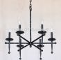 1456-6 Wrought Iron Rustic Country Italian Style Chandalier