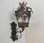 7217-4 Tuscan / Mediterranean Style Outdoor Iron Wall Light with Acanthus Leaves Italian Style Vintage Antique