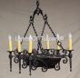 1585-6 Tuscan pot rack Chandelier