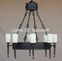 1217-8 Tuscan/Spanish Revival Chandelier