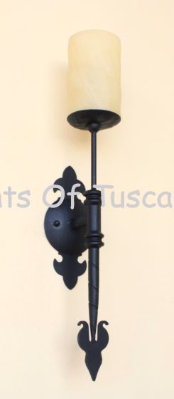 5267-1GLS Spanish Indoor Iron Wall Sconce
