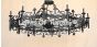 6559-12 Spanish Revival Semi Flush Iron Wrought Iron Light