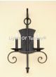 5320-2 Rustic Transitional Style Double Candelabra Light Wall Sconce