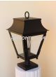 7494-1P Meditteranean Traditional Outdoor Iron Post Light