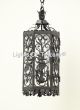 Spanish Style Hanging Lantern, Mexican Hacienda Style Wall Lantern, Mexican Lantern, Wrought Iron Spanish Hanging Wall Lantern, outdoor wall lantern, lantern hanging from arm, outdoor light hanging from arm, hanging wall lantern, ornate lantern, decorativ
