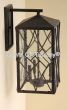 7832-3 Contemporary Wrought Iron Outdoor Wall Lantern