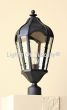 7297-1P Mediterranean Transitional Style Iron Outdoor Post Lantern