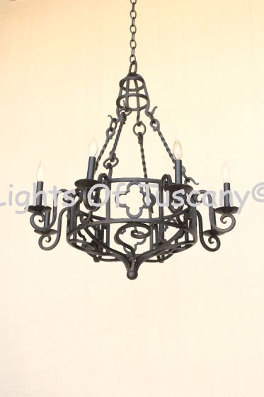 1398-6 Iron Chandelier