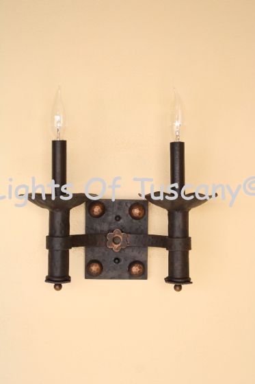 5287-2 Mediterranean Iron Wall Sconce