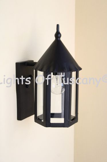 7327-1 Rustic Mediterranean Iron Outdoor Wall Lantern