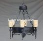1226-6 Mediterranean/Tuscan Style Iron Chandelier
