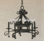 1270-5 Rustic Spanish Style Wrought Iron Chandelier
