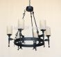 1302-6GLS Iron Chandelier