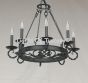 1388-8 Spanish Style Wrought Iron Chandelier